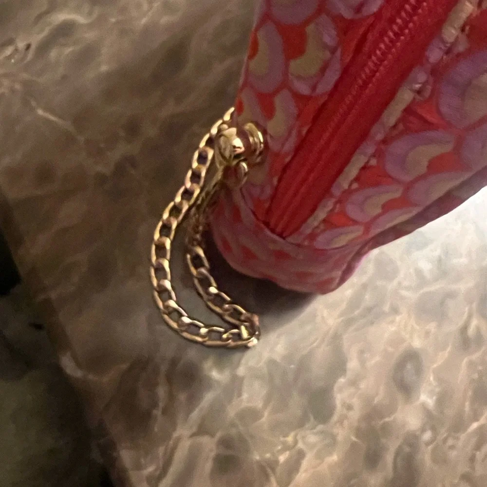 Bvlgari Pink Patterned Cosmetic Bag W/ Crossbody - Picture 4 of 6
